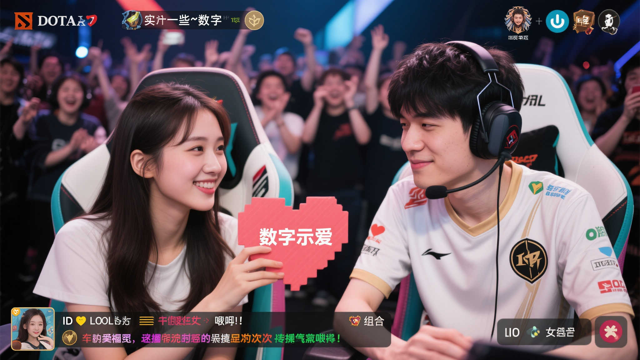 其实，类似的“数字示爱”并不少见。在电竞
