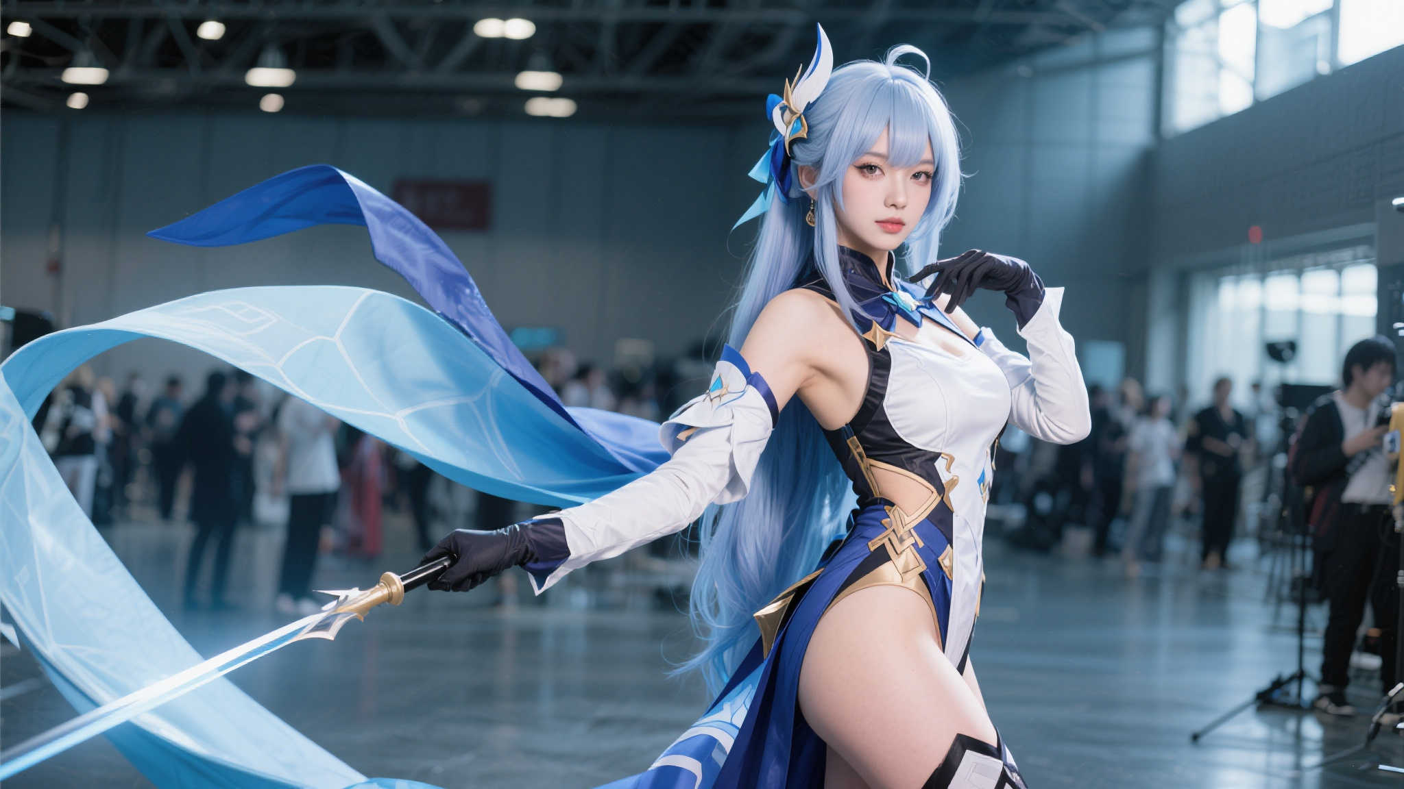 高颜值绝佳身材！美女完美COS《剑星》伊芙：细节惊艳还原