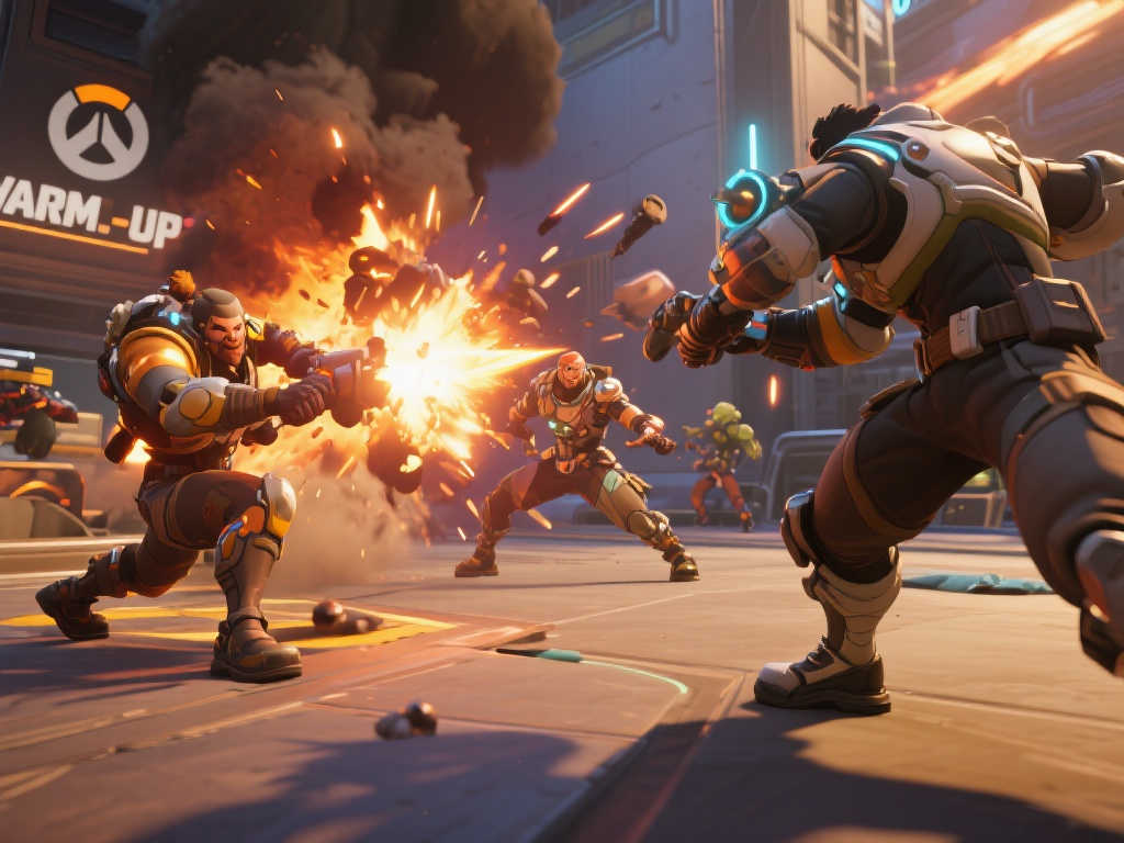 《守望先锋2》搞笑挑战：温斯顿1V100士兵76的疯狂对战！